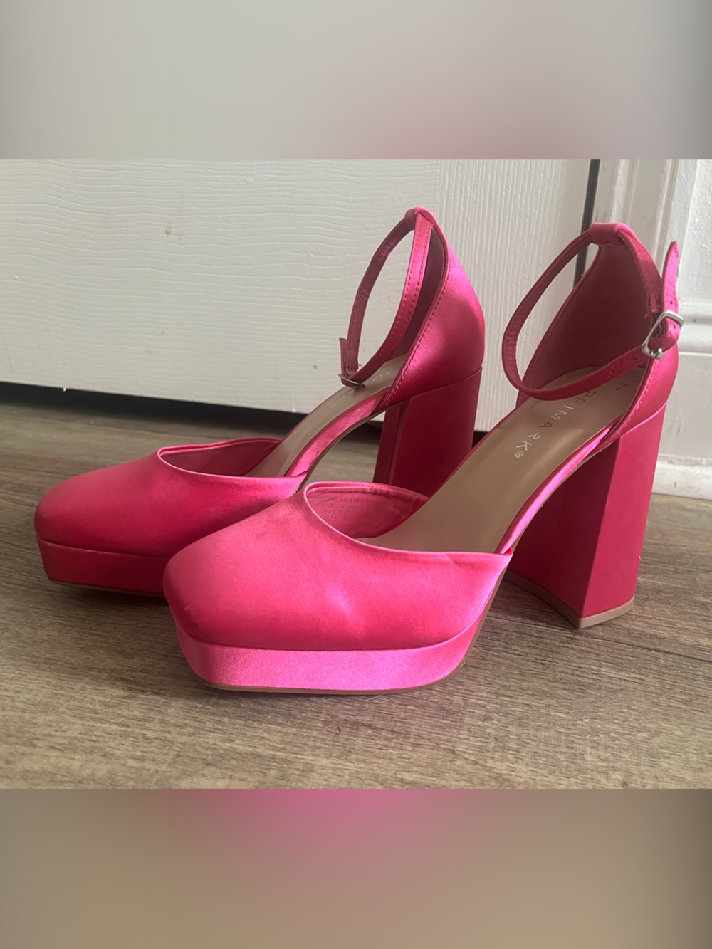 Primark Hot Pink Platform Block Heel Sandals
